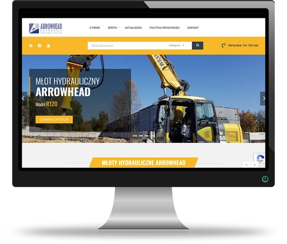 Strona internetowa Arrowhead